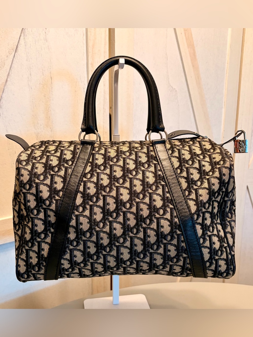 Christian Dior Diorissimo Boston Trotter Bag with Authentic Lock & Key (w/ COA) - Picture 1 of 15